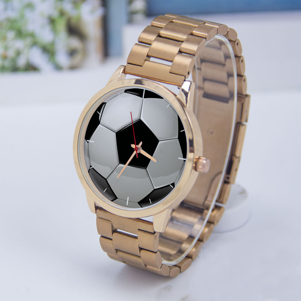 Young Men'S Accessories - Voetbal Voetbal Ontwerp Fans Zilver Herenhorloge