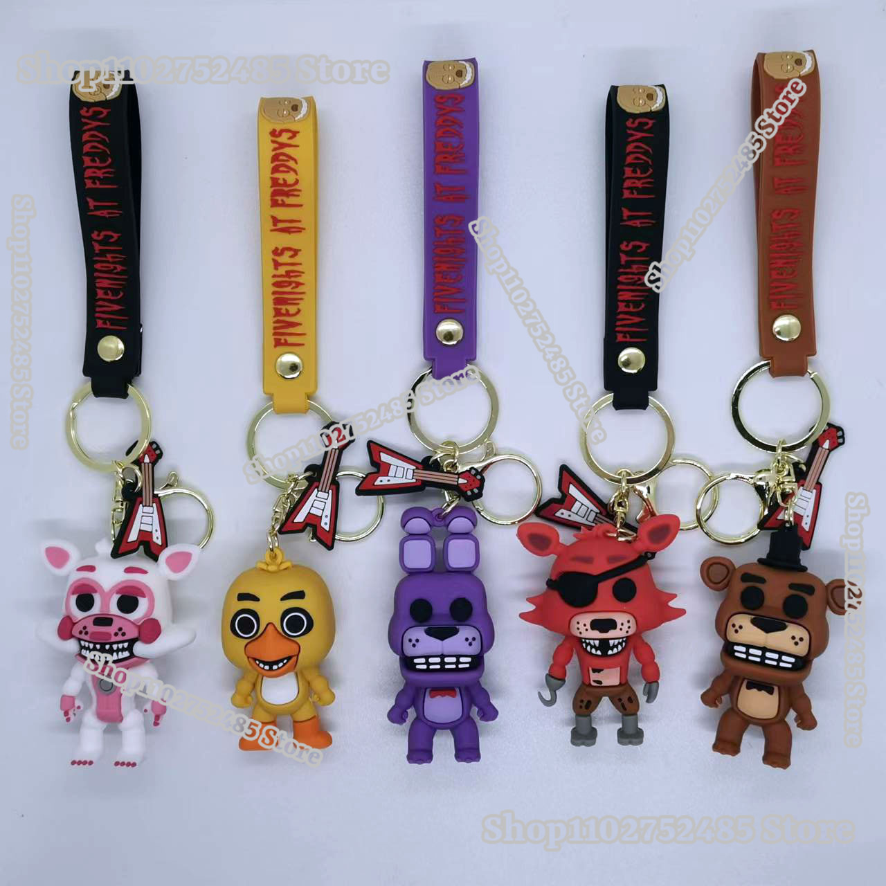 Young Men'S Accessories - 5 stuks Cartoon Anime FNAF Figuur