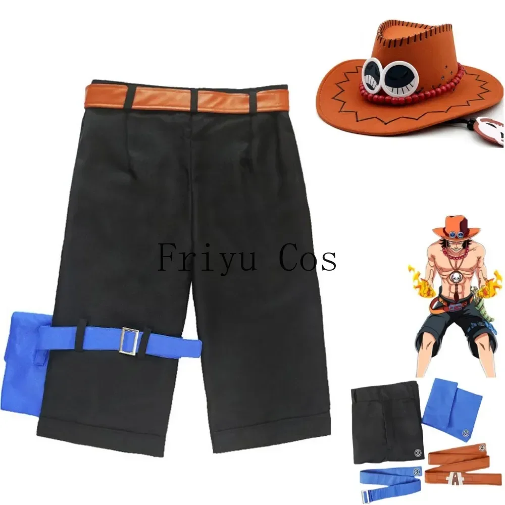 Men Accessories Korea - Anime Portgas·D· Ace Cosplay Kostuum Witbaard