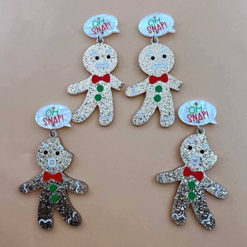 Men Accessories Pendant - 10 stuks schattige kerst gingerbread man