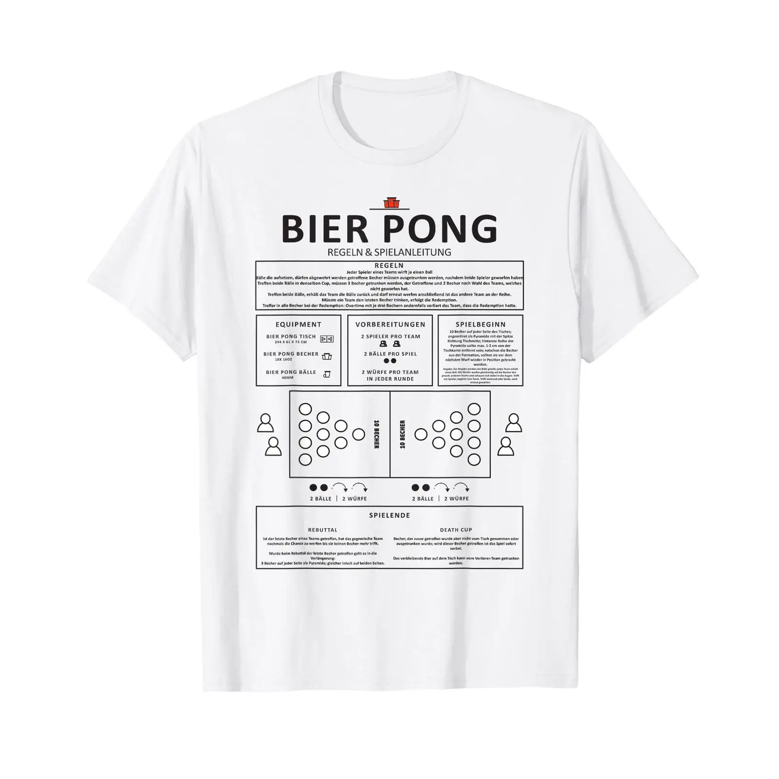 Men Accessories Rule - Beer Pong Regels Accessoires Grappig Party