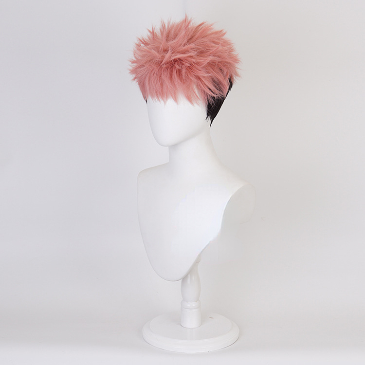 Men Accessories Korea - Anime Itadori Yuji Cosplay Pruik Kort