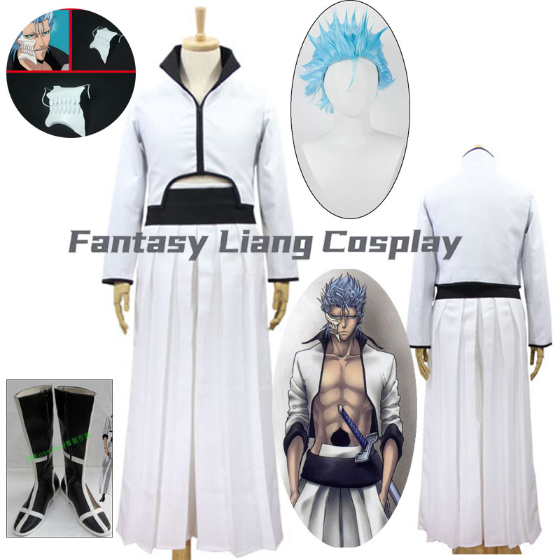 Men Accessories Korea - Anime Grimmjow Jaegerjaquez Cosplay Kostuum Pruik