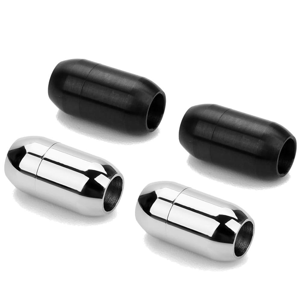 Young Men'S Accessories - 2 stuks roestvrijstalen magnetische sluiting lederen