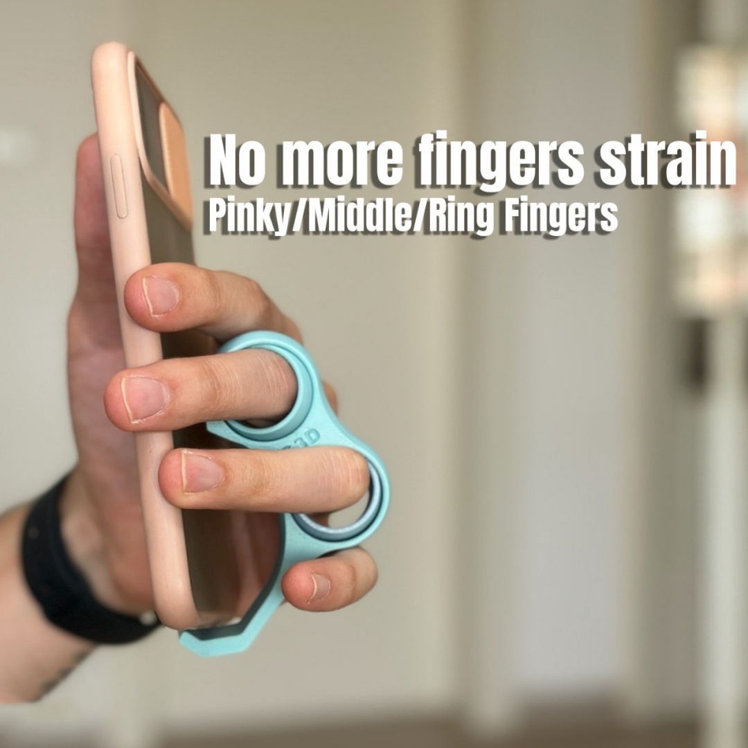 Young Men'S Accessories - 1PCS Telefoonhouder met Vingerringgreep, Universele Telefoonstandaard