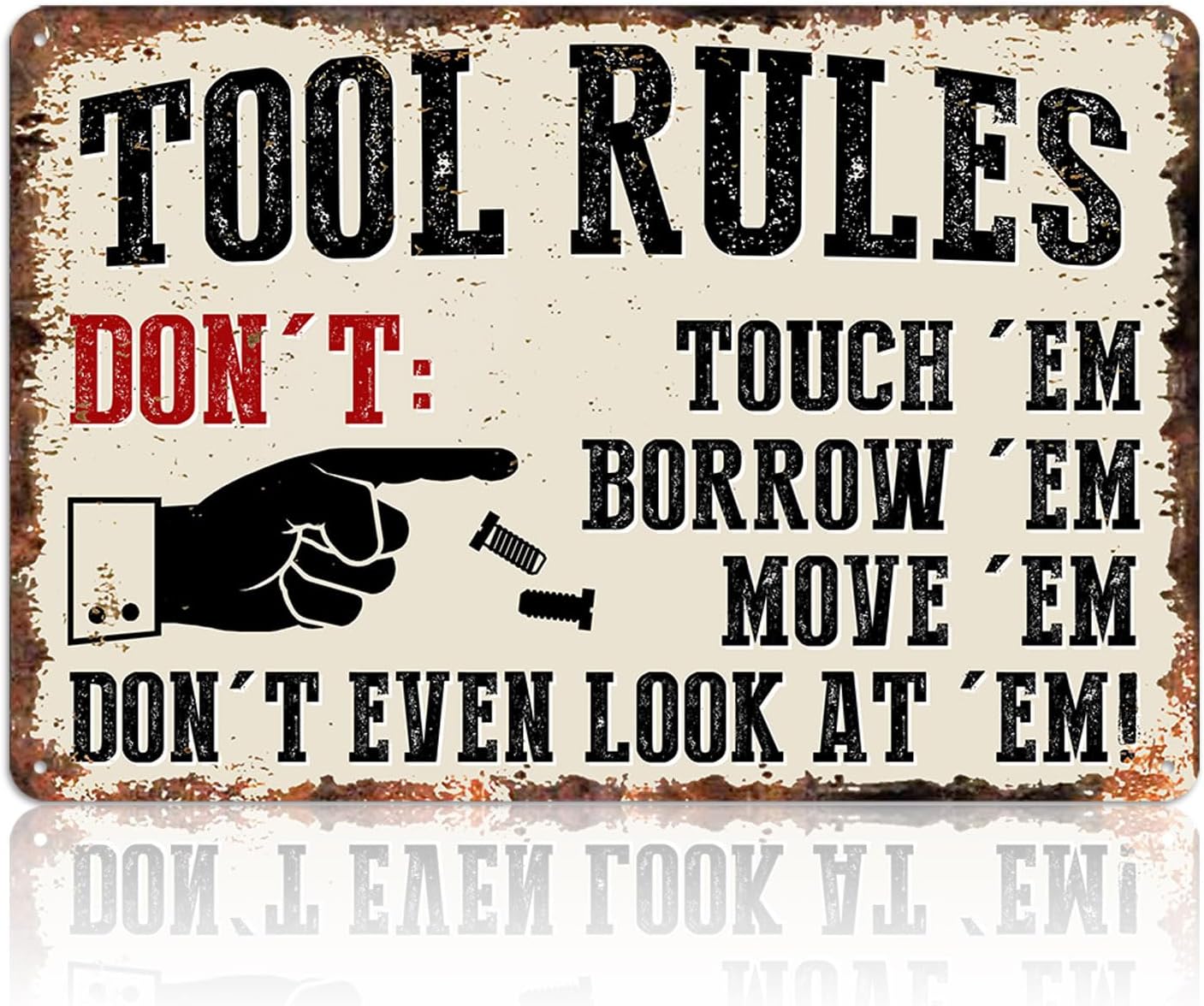 Men Accessories Rule - Garageborden, metalen wanddecoratie – vintage gereedschapsbord