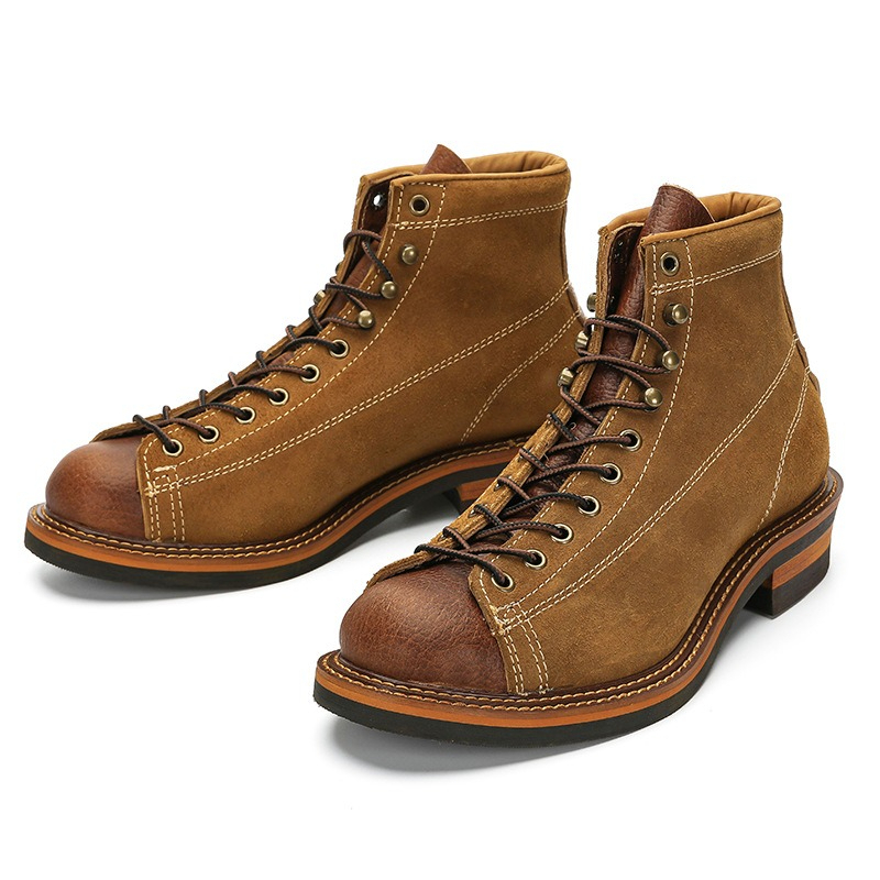 Men'S Accessories Leather - Vintage heren motorlaarzen van echt leer,