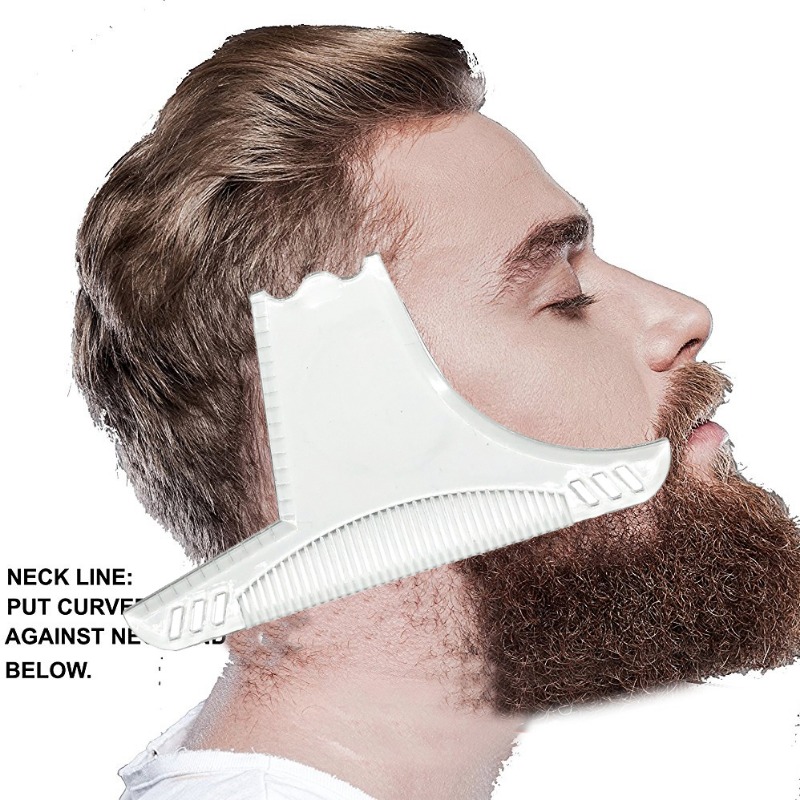 Men Accessories Rule - Baardvormgevingskam, baard sjabloon, styling liniaal, baardvormer