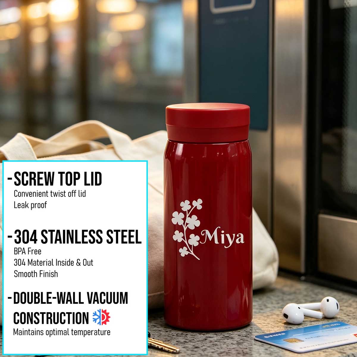 Geïsoleerde thermosfles van ro - Flask Stainless Steel recensie en prijs