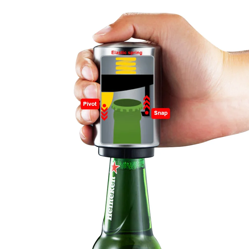Automatische bierflesopener va - Flask Stainless Steel recensie en prijs