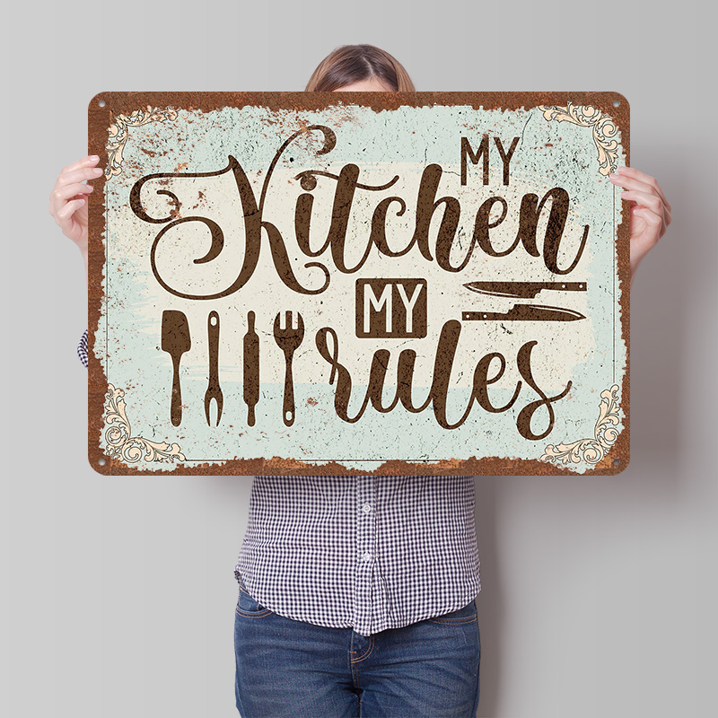 My Kitchen My Rules Sign Metal - Men Accessories Rule recensie en prijs