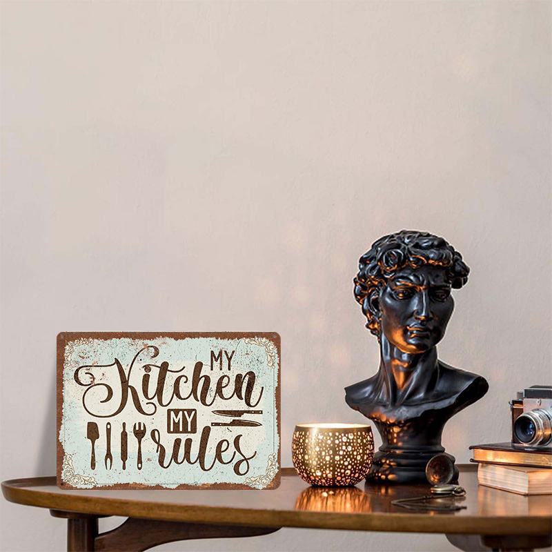 My Kitchen My Rules Sign Metal - Men Accessories Rule recensie en prijs