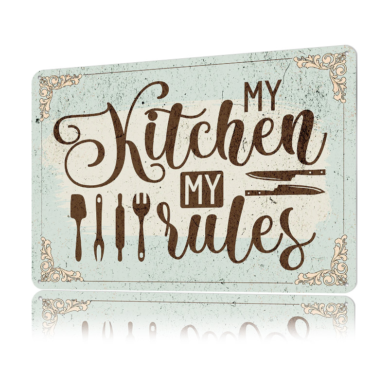 My Kitchen My Rules Sign Metal - Men Accessories Rule recensie en prijs