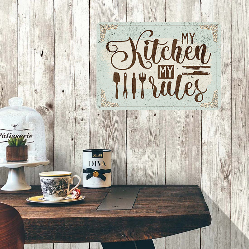 My Kitchen My Rules Sign Metal - Men Accessories Rule recensie en prijs