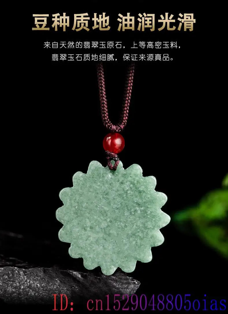 Groene Jadeite Zonnebloem Hang - Men Accessories Pendant recensie en prijs