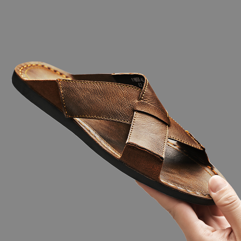 Mode Echt Leer Mannen Slippers - Men'S Accessories Leather recensie en prijs