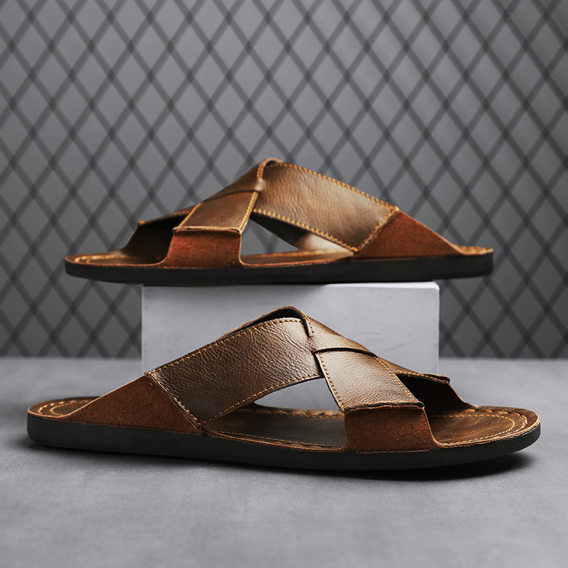 Mode Echt Leer Mannen Slippers - Men'S Accessories Leather recensie en prijs