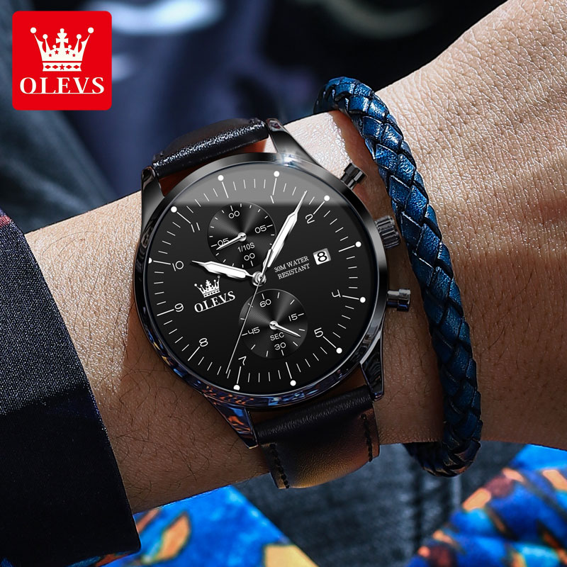 OLEVS 2880 Casual Herenhorloge - Men'S Accessories Leather recensie en prijs
