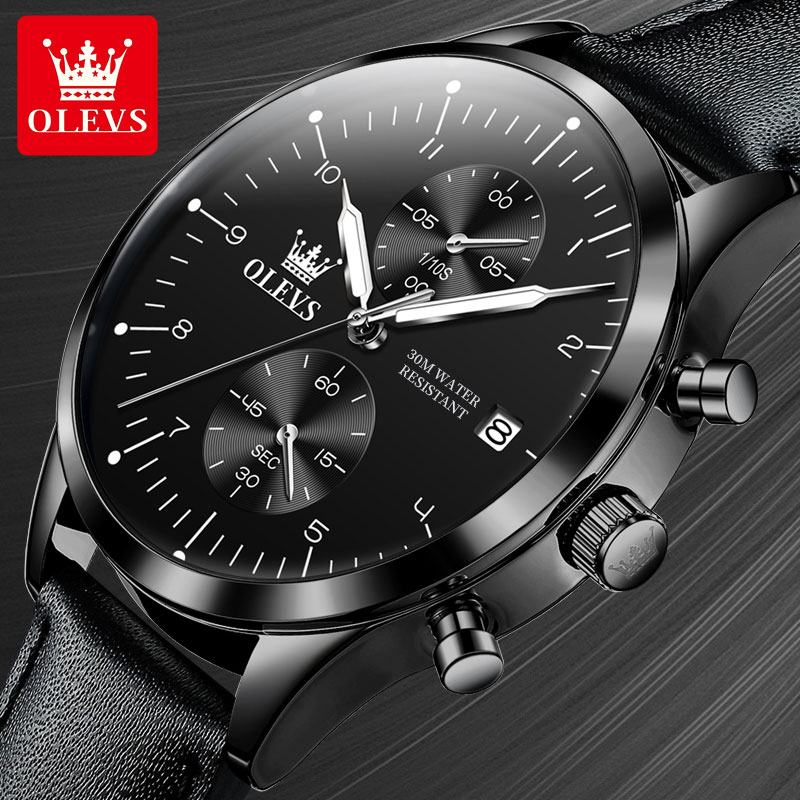 OLEVS 2880 Casual Herenhorloge - Men'S Accessories Leather recensie en prijs