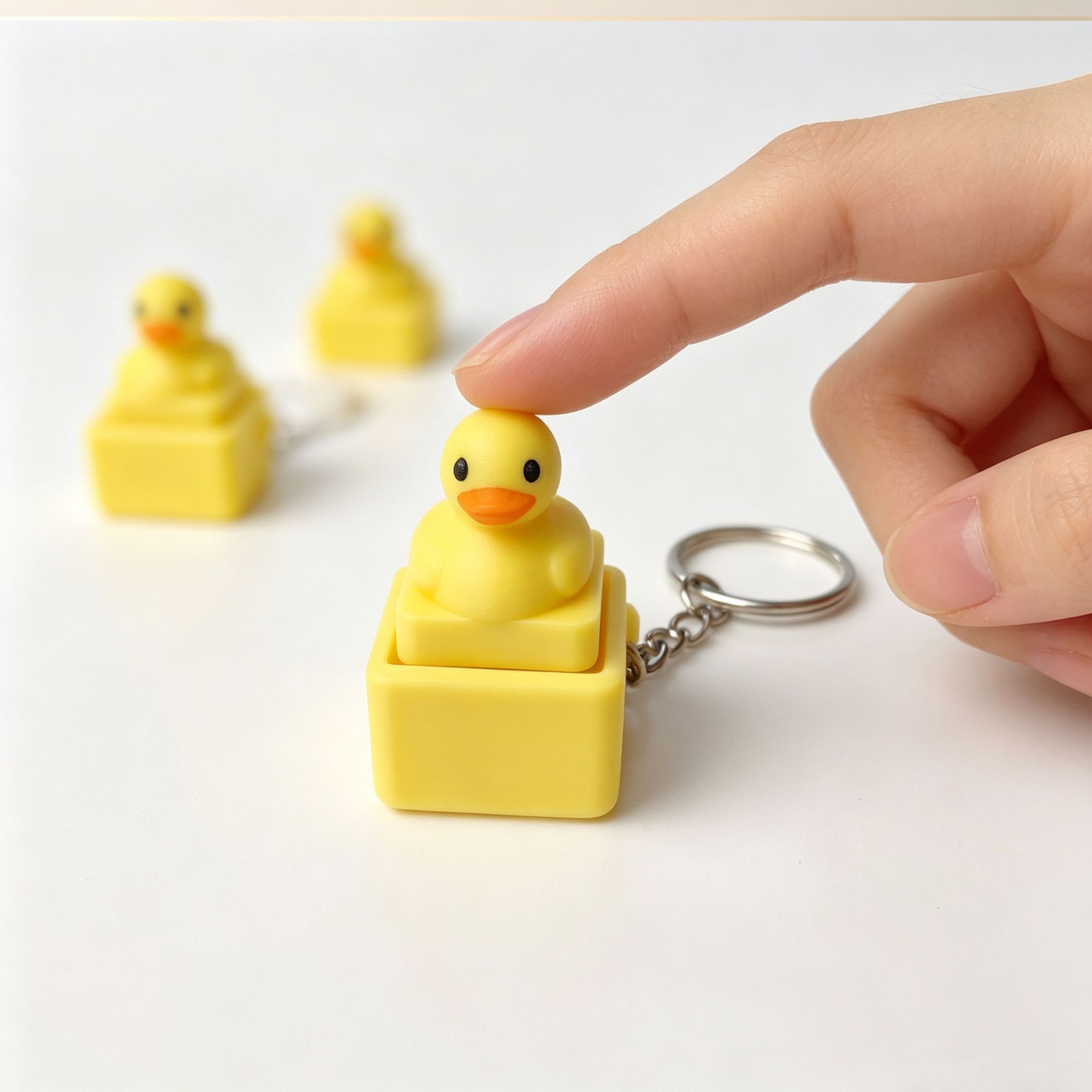 Leuke gele eend druk op sleute - Men Accessories Pendant recensie en prijs