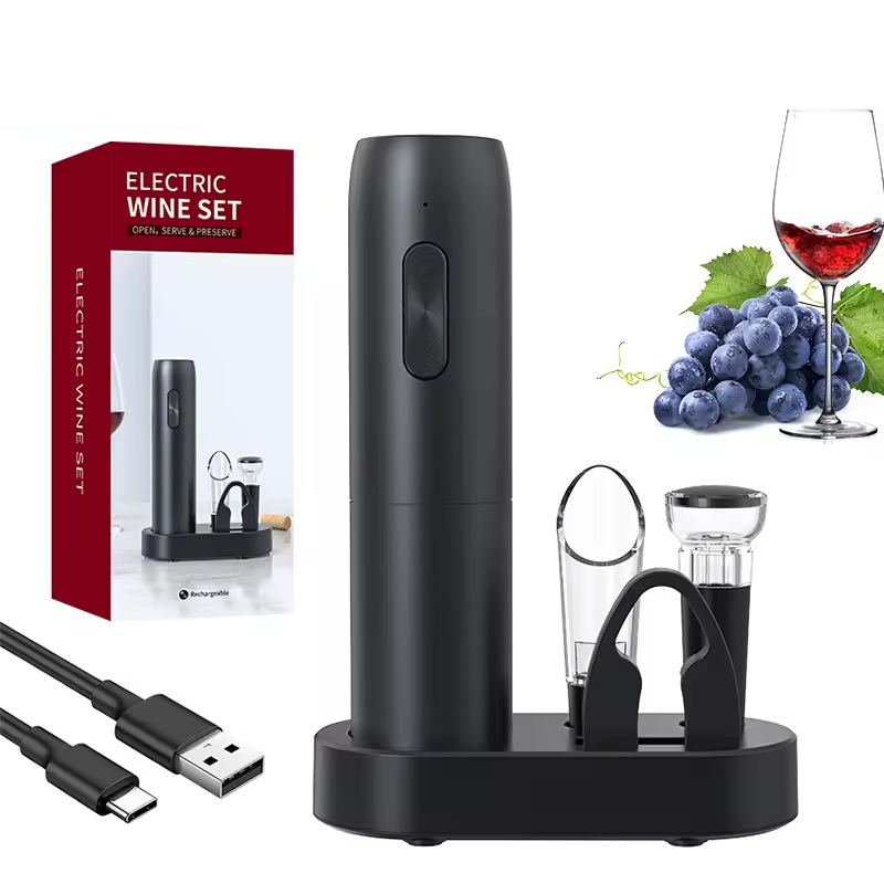 4-in-1 elektrische fleswijnope - Flask Stainless Steel recensie en prijs