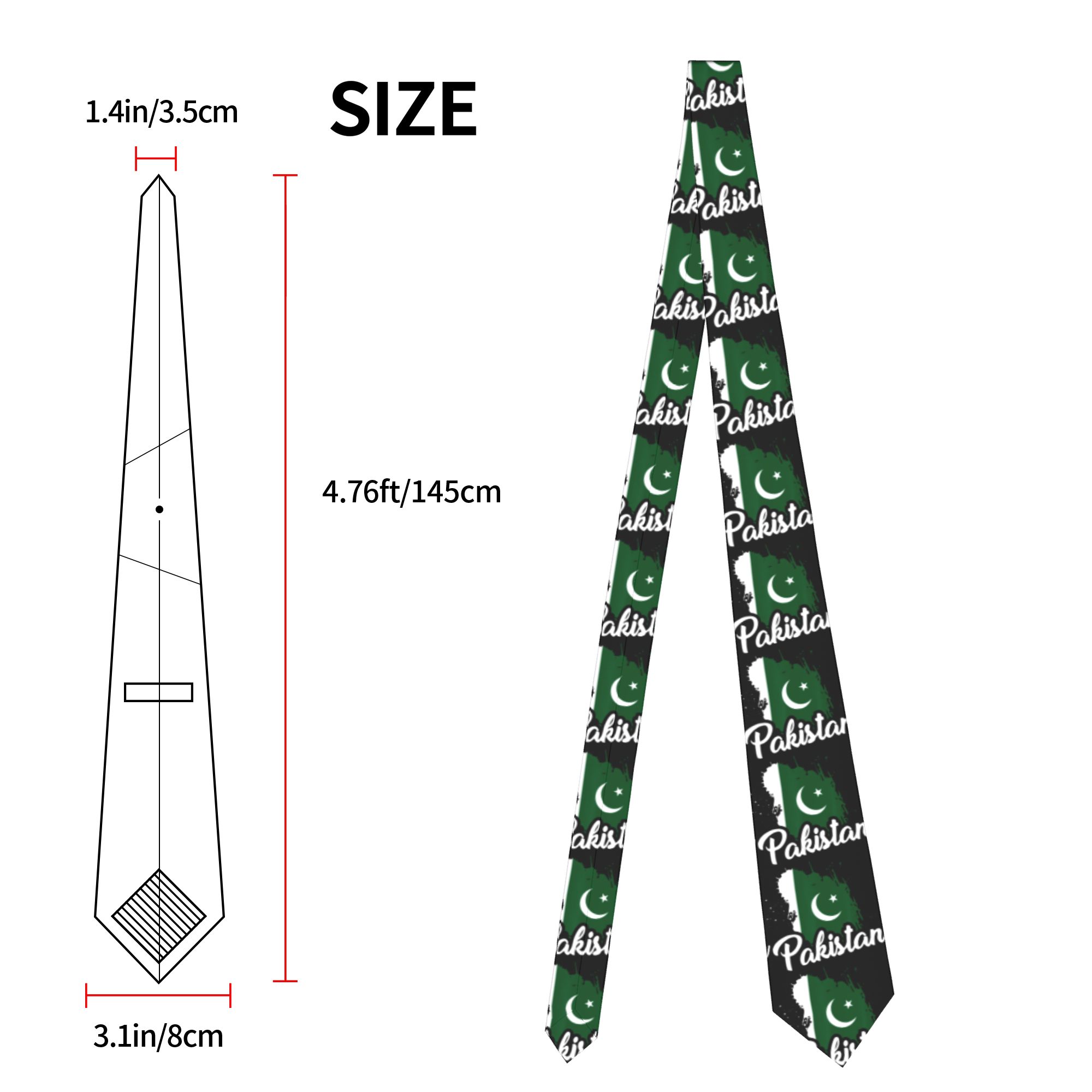 Herenstropdas Pakistan Vlag Pa - Men Accessories In Pakistan recensie en prijs