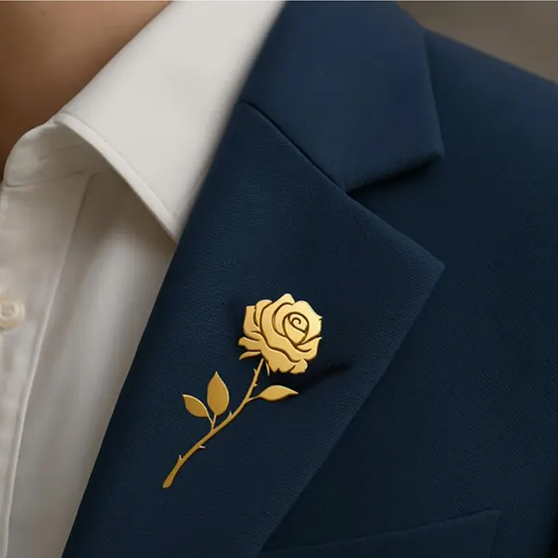 High-end gouden kleur roos blo - Men'S Accessories High End recensie en prijs