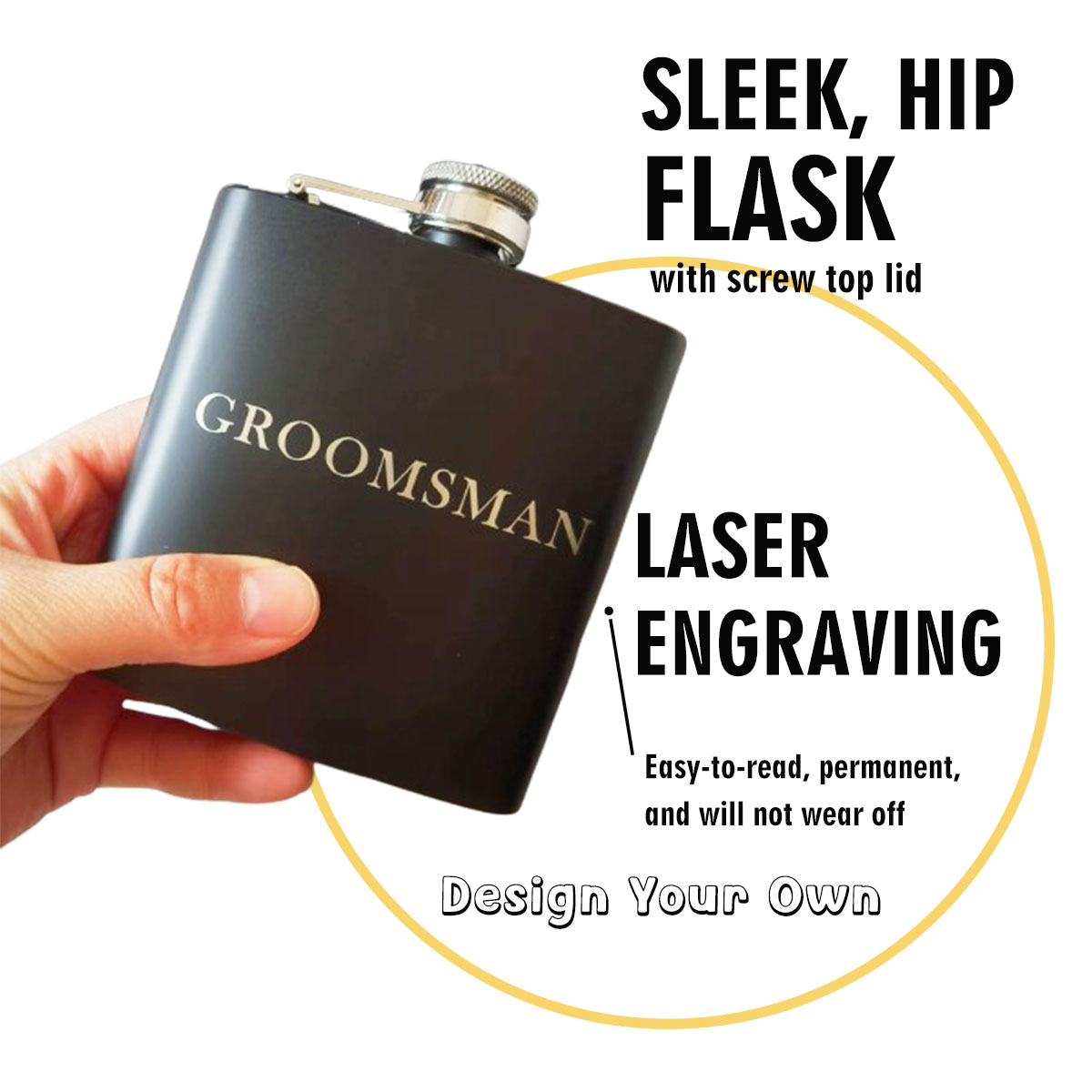 Aangepaste gegraveerde kolf vo - Flask Stainless Steel recensie en prijs